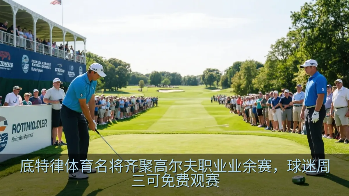 底特律体育名将齐聚高尔夫职业业余赛，球迷周三可免费观赛