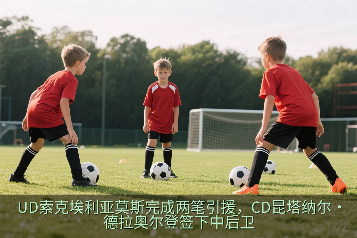 足球俱乐部新援在训练场上进行战术训练